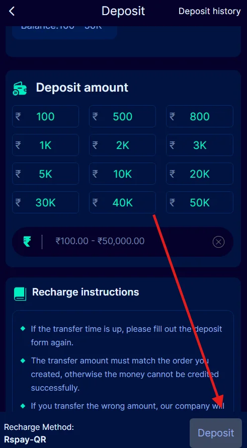 Complete the payment